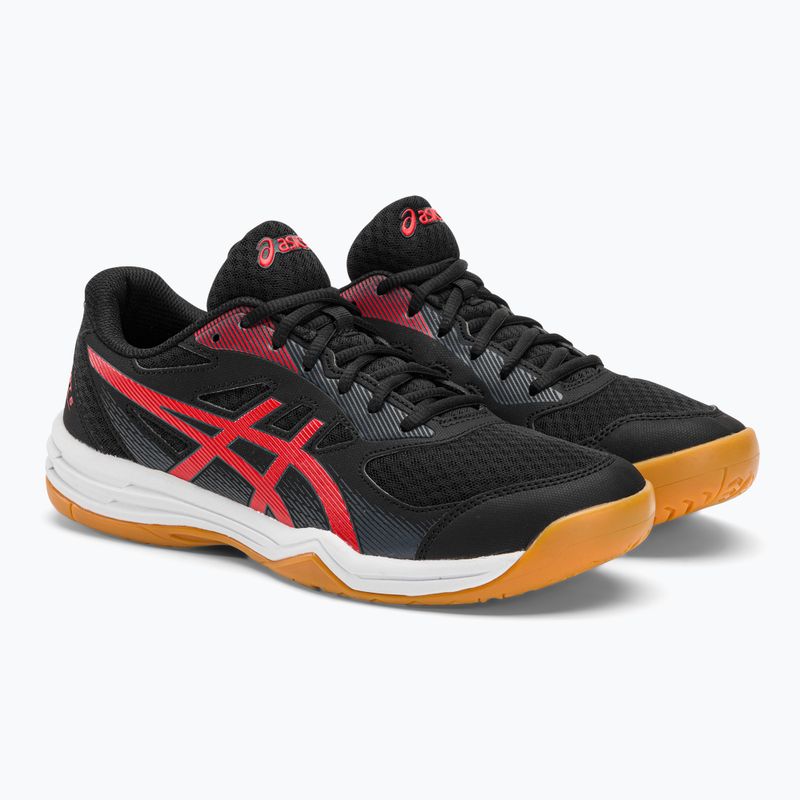 Pantofi de squash pentru bărbați ASICS Upcourt 5 negru / roșu clasic 5
