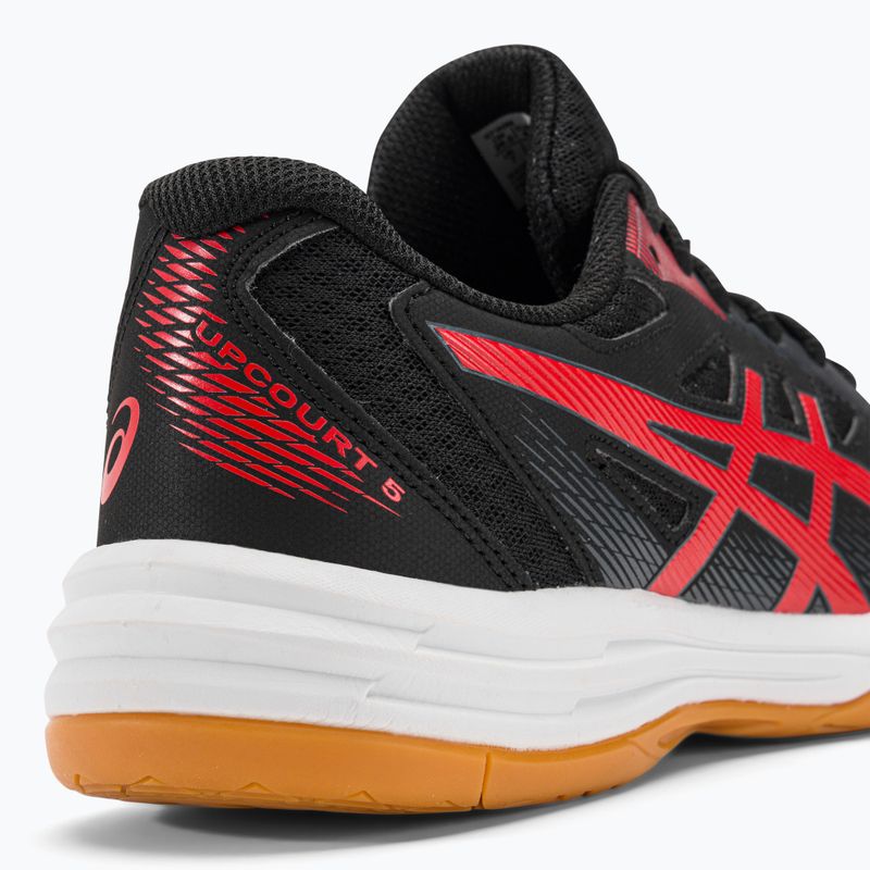 Pantofi de squash pentru bărbați ASICS Upcourt 5 negru / roșu clasic 11