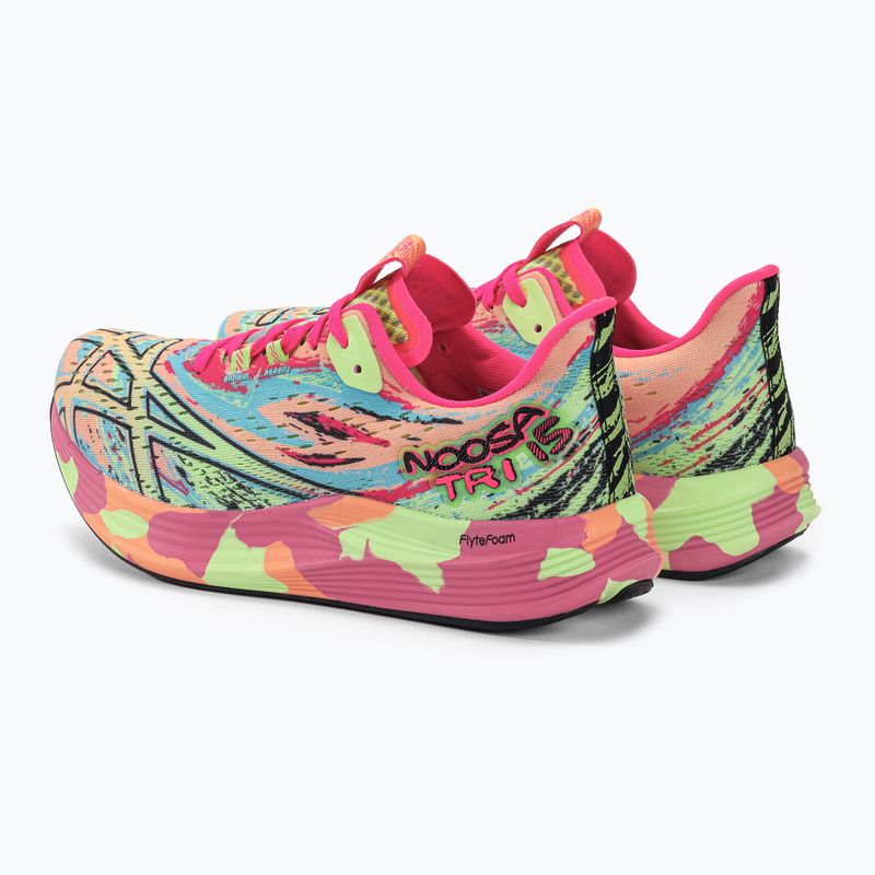 Pantofi de alergare pentru femei ASICS Noosa Tri 15 summer dune/lime green 3