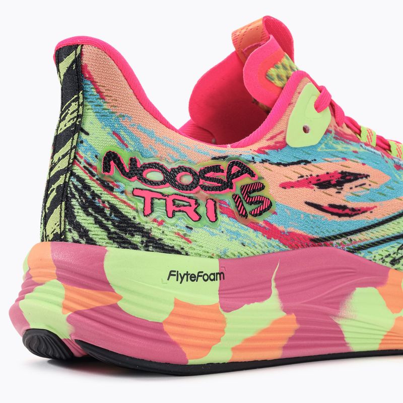 Pantofi de alergare pentru femei ASICS Noosa Tri 15 summer dune/lime green 9