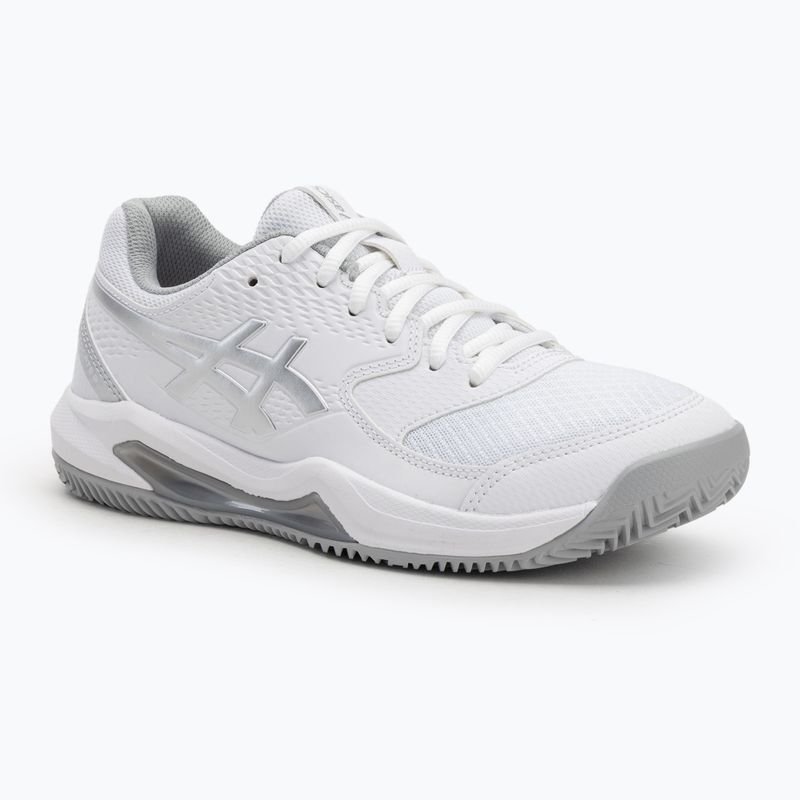 Încălțăminte de tenis pentru femei ASICS Gel-Dedicate 8 Clay W white/pure silver