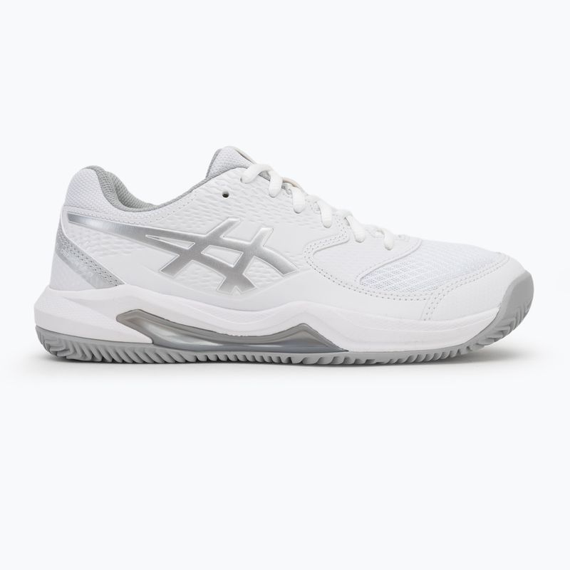 Încălțăminte de tenis pentru femei ASICS Gel-Dedicate 8 Clay W white/pure silver 2