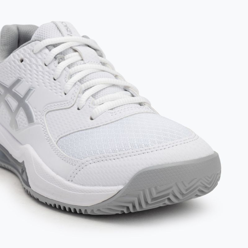 Încălțăminte de tenis pentru femei ASICS Gel-Dedicate 8 Clay W white/pure silver 7
