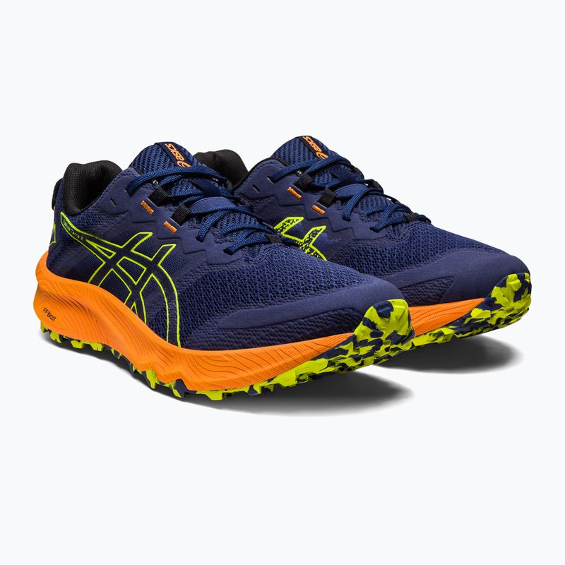 Pantofi de alergare ASICS Trabuco Terra 2 deep ocean/neon lime pentru bărbați 12