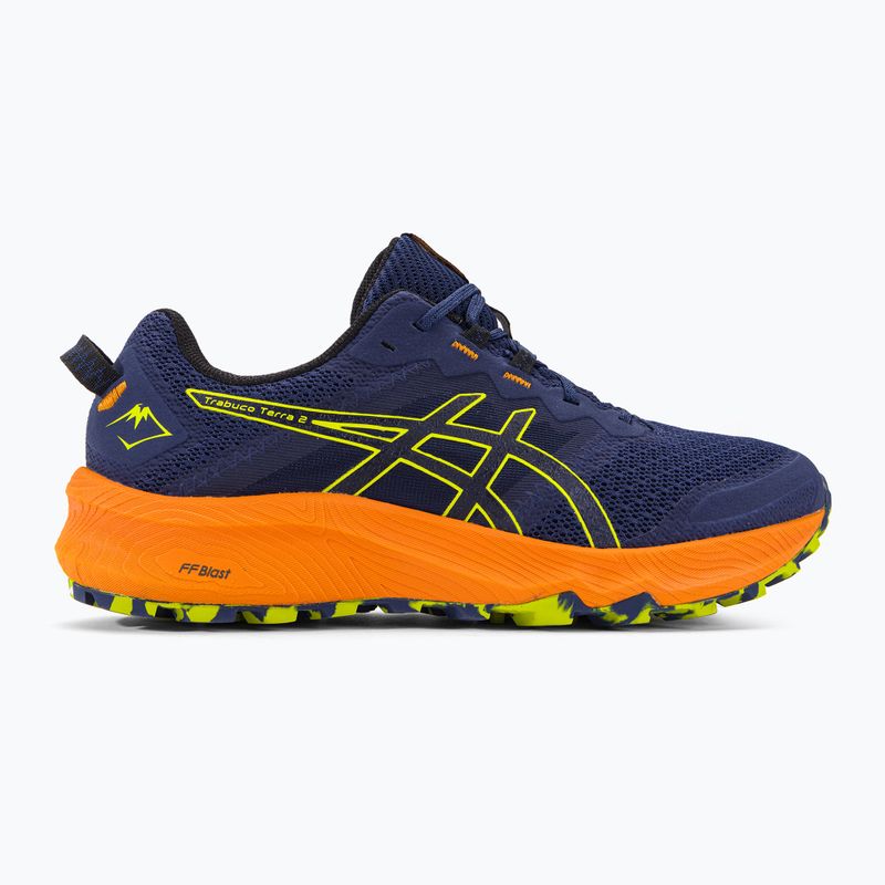 Pantofi de alergare ASICS Trabuco Terra 2 deep ocean/neon lime pentru bărbați 3