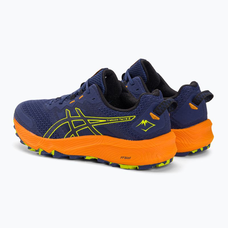 Pantofi de alergare ASICS Trabuco Terra 2 deep ocean/neon lime pentru bărbați 4