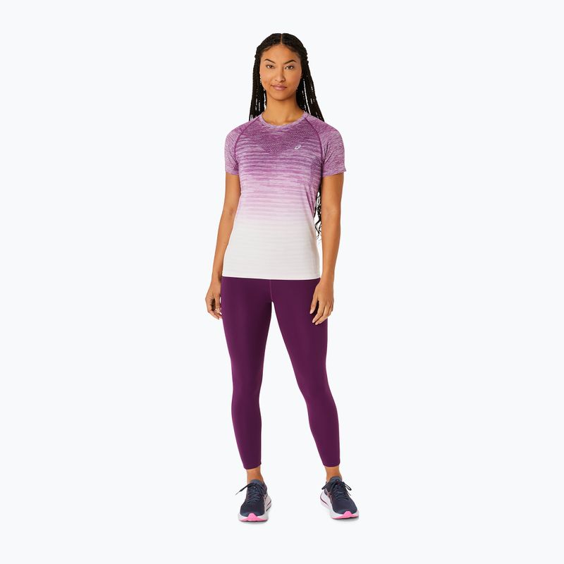 Tricou de alergare pentru femei ASICS Tricou fără cusături top liliachiu/mauve închis 2