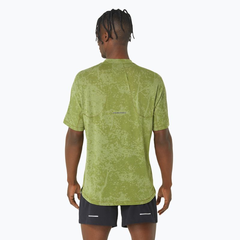 Tricou de alergat pentru bărbați  ASICS Metarun Pattern 1/2 ZIP cactus
