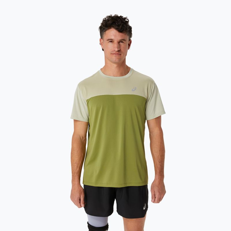 Tricou de alergare pentru bărbați ASICS Race Top performance dried leaf green/cactus
