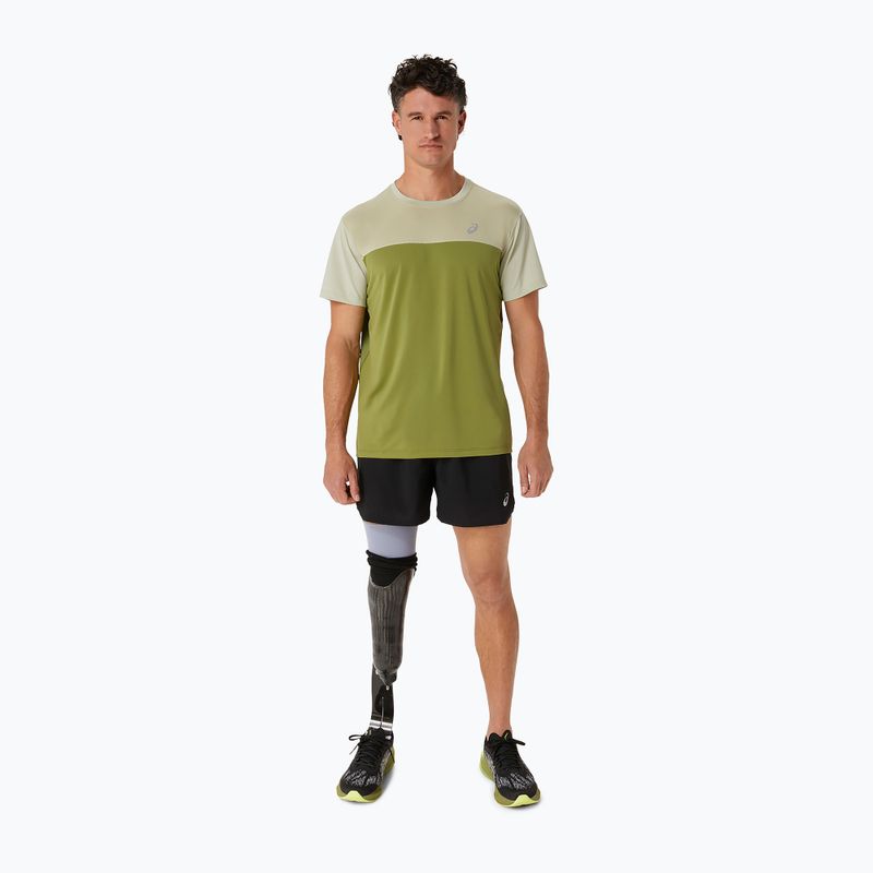 Tricou de alergare pentru bărbați ASICS Race Top performance dried leaf green/cactus 2