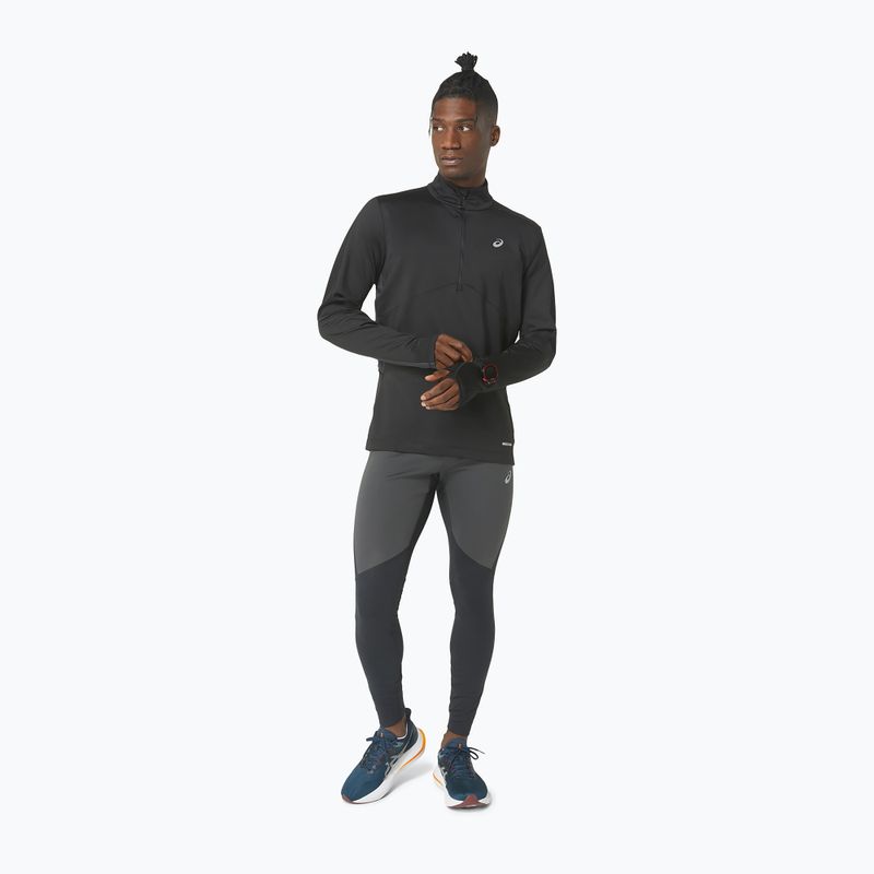 Bluză de alergat pentru bărbați ASICS Winter Run 1/2 Mid Layer performance black/graphite grey 2