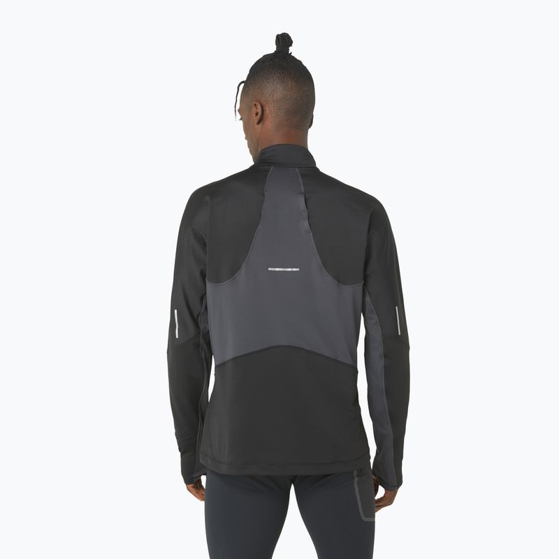 Bluză de alergat pentru bărbați ASICS Winter Run 1/2 Mid Layer performance black/graphite grey 3