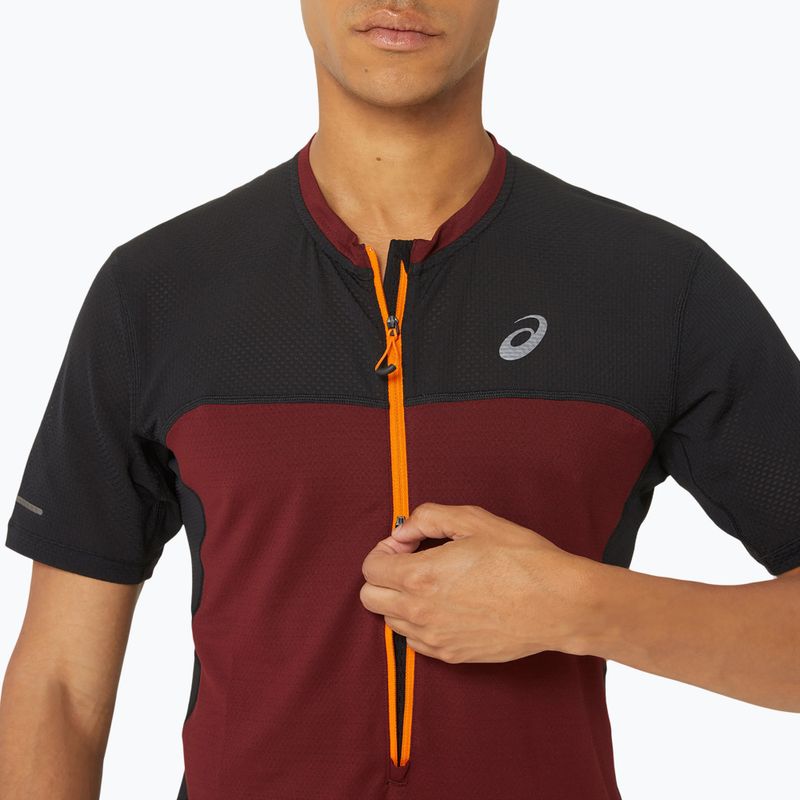 Tricou de alergat pentru bărbați  ASICS Fujitrail antique red/performance black 6