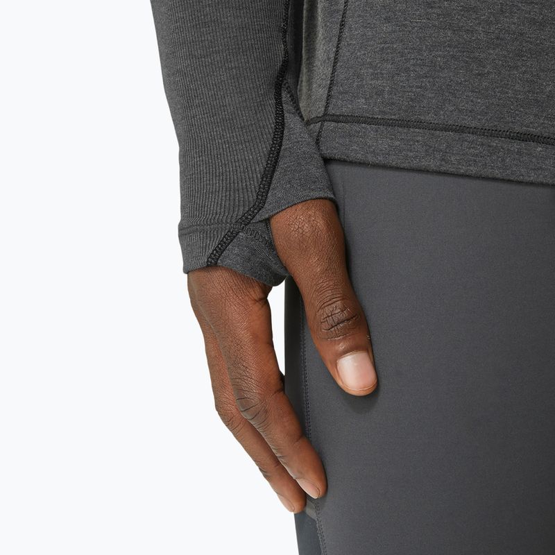 Bărbați ASICS Metarun Mock Neck performanță de performanță negru de funcționare cu mânecă lungă pentru bărbați 7
