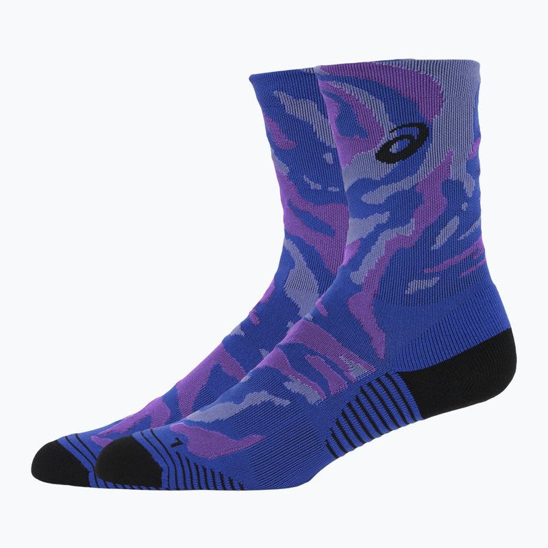 Șosete de alergat ASICS Color Camo Run Crew eggplant/blue violet/cyber grape 2