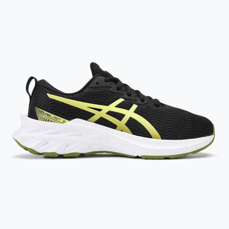 Încălțăminte de alergat pentru copii ASICS Novablast 2 GS black/glow yellow 2