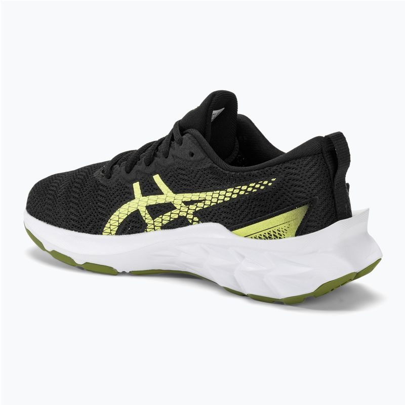 Încălțăminte de alergat pentru copii ASICS Novablast 2 GS black/glow yellow 3