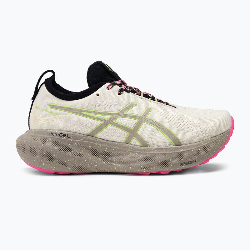 ASICS Gel-Nimbus 25 TR natura baie / verde lămâie pantofi de alergare pentru femei 2