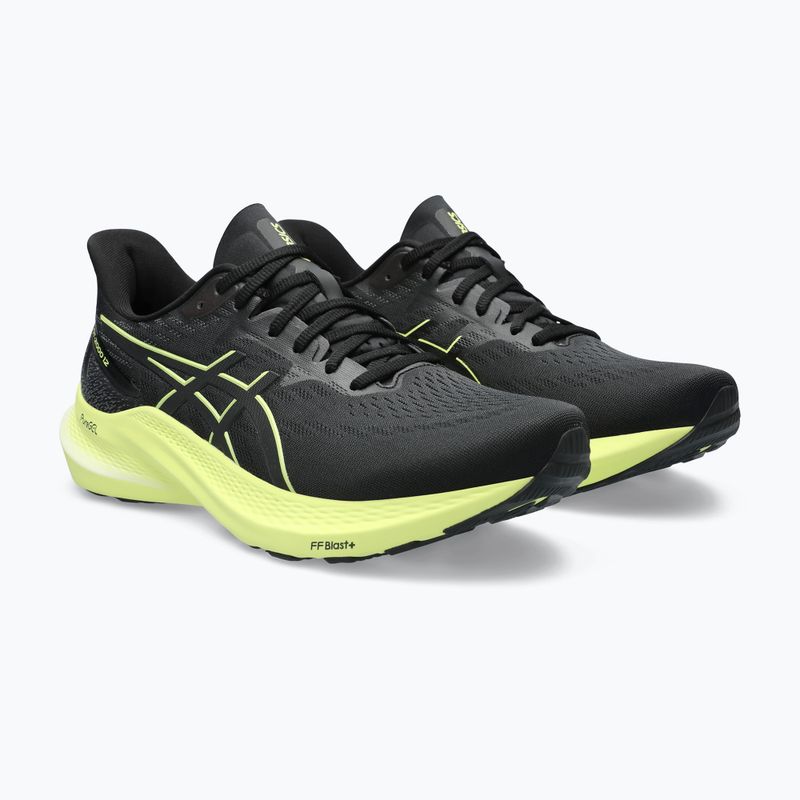 ASICS GT-2000 12 negru / galben luminos pantofi de alergare pentru bărbați 7