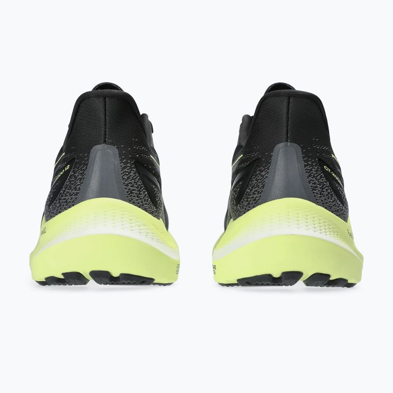 ASICS GT-2000 12 negru / galben luminos pantofi de alergare pentru bărbați 10