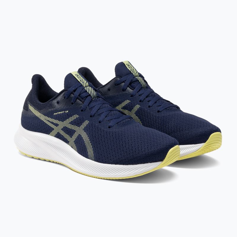 ASICS Patriot 13 bărbați pantofi de alergare adânc ocean / galben strălucitor 4