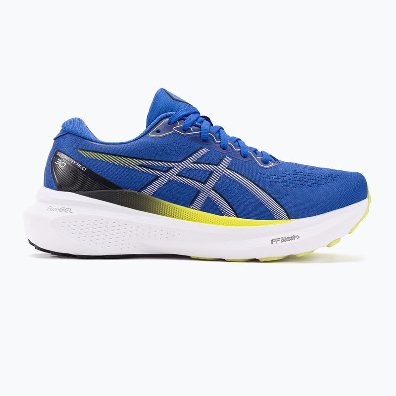 ASICS Gel-Kayano 30 bărbați pantofi de alergare iluzie albastru / galben strălucitor 2