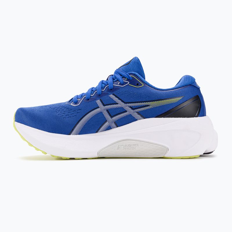 ASICS Gel-Kayano 30 bărbați pantofi de alergare iluzie albastru / galben strălucitor 10