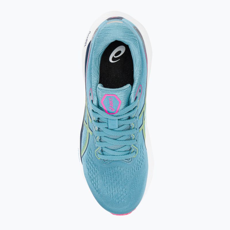 ASICS Gel-Kayano 30, pantofi de alergare pentru femei, albastru/grișu/lime green 7