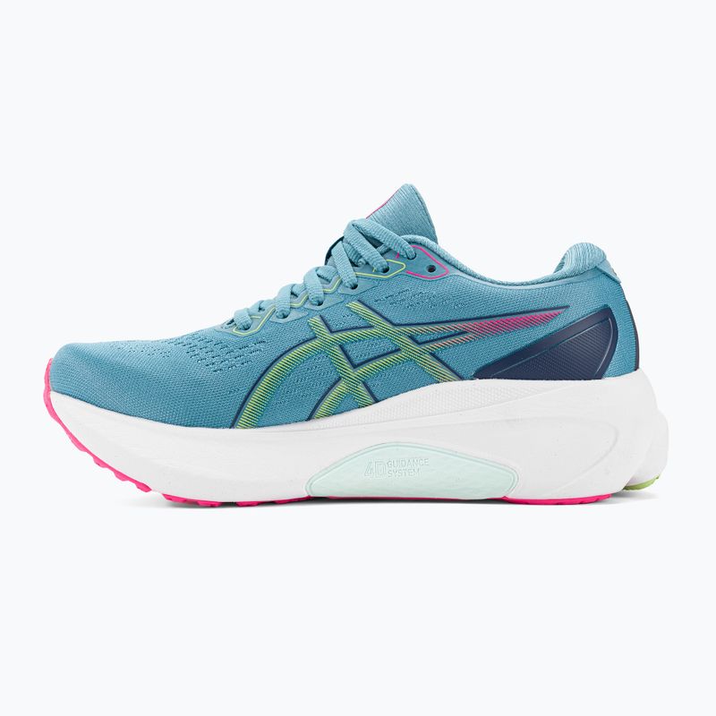 ASICS Gel-Kayano 30, pantofi de alergare pentru femei, albastru/grișu/lime green 3
