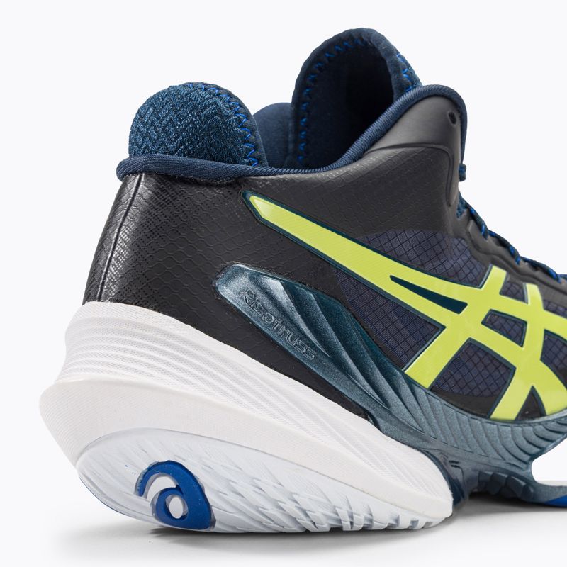 Pantofi de volei pentru bărbați ASICS Metarise albastru francez / galben strălucitor 11