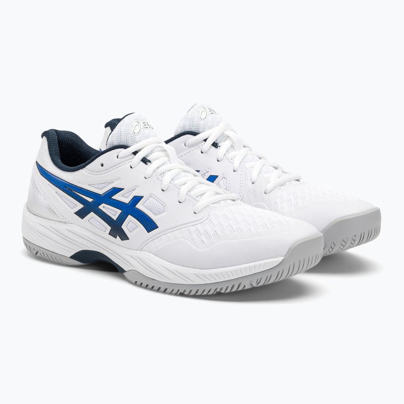 Pantofi de squash pentru bărbați ASICS Gel-Court Hunter 3 alb / albastru iluzie 4