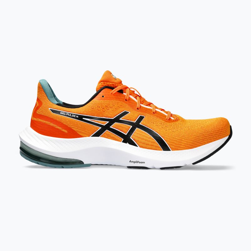 ASICS Gel-Pulse 14 bărbați pantofi de alergare portocaliu strălucitor / negru 11