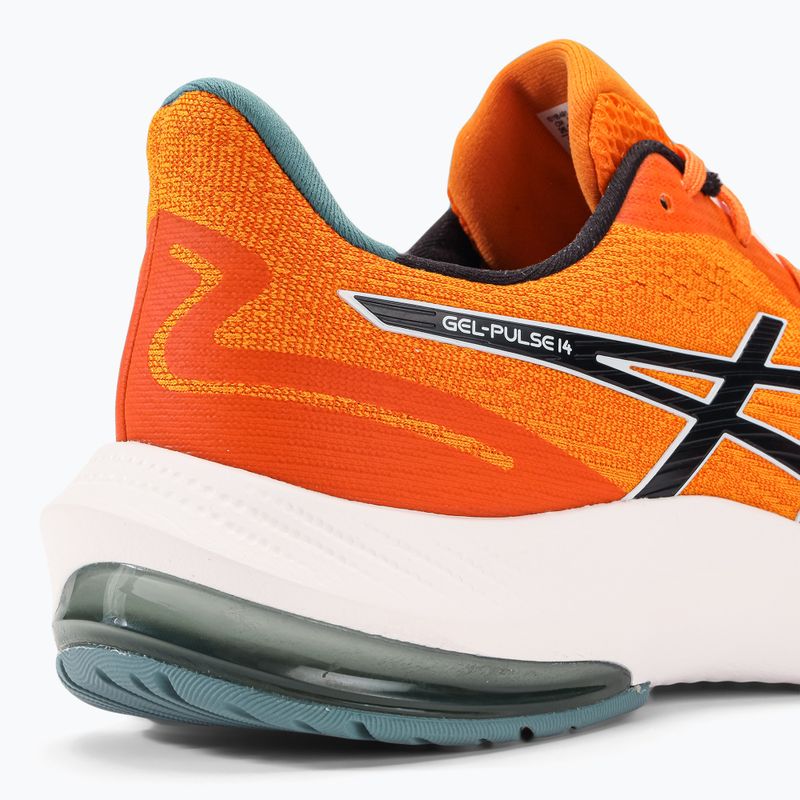 ASICS Gel-Pulse 14 bărbați pantofi de alergare portocaliu strălucitor / negru 9