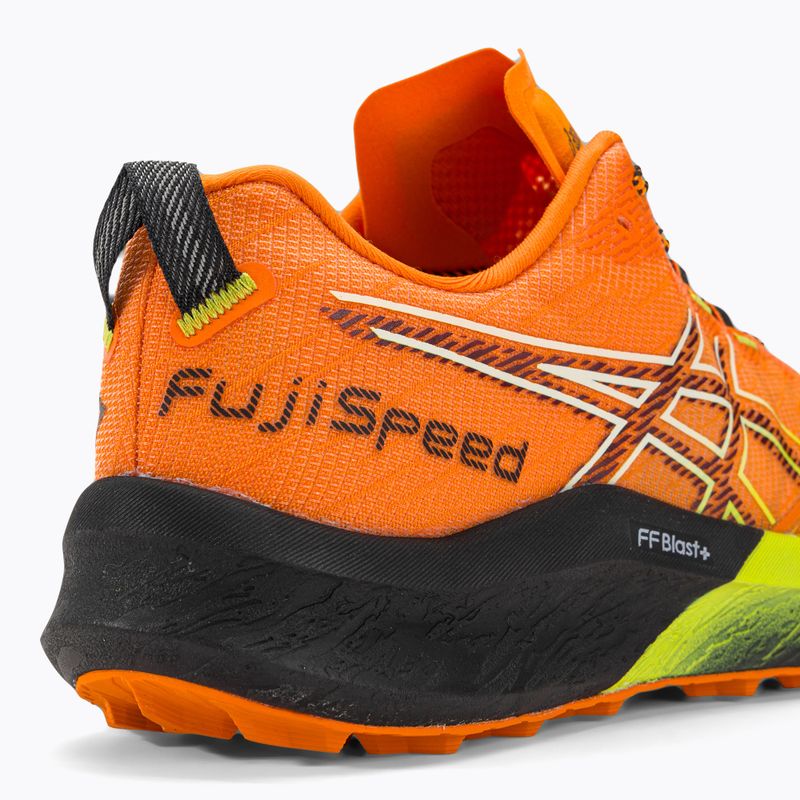 ASICS FUJISPEED 2 bărbați pantofi de alergare portocaliu strălucitor / roșu antic 9