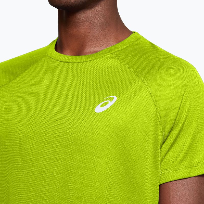 Tricou de alergat pentru bărbați ASICS Sport Run Top lime zest 3