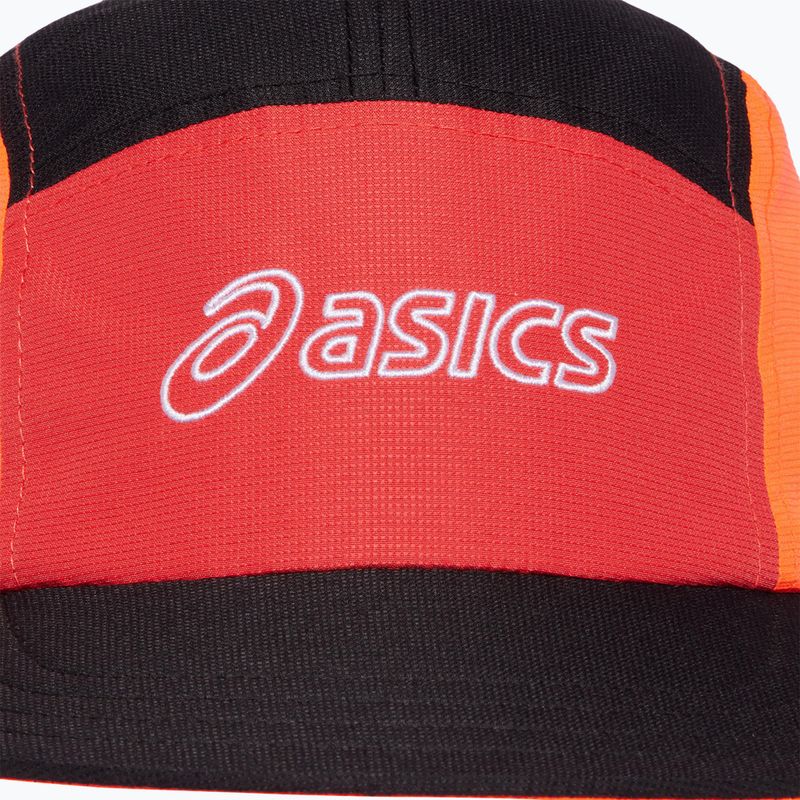 Șapcă ASICS 5 Panel sunrise red/true red/perf black 6