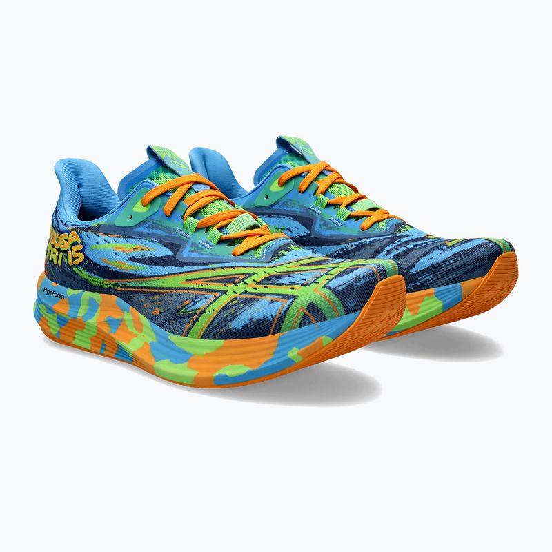 Încălțăminte de alergat pentru bărbați ASICS Noosa Tri 15 waterscape/electric lime 10