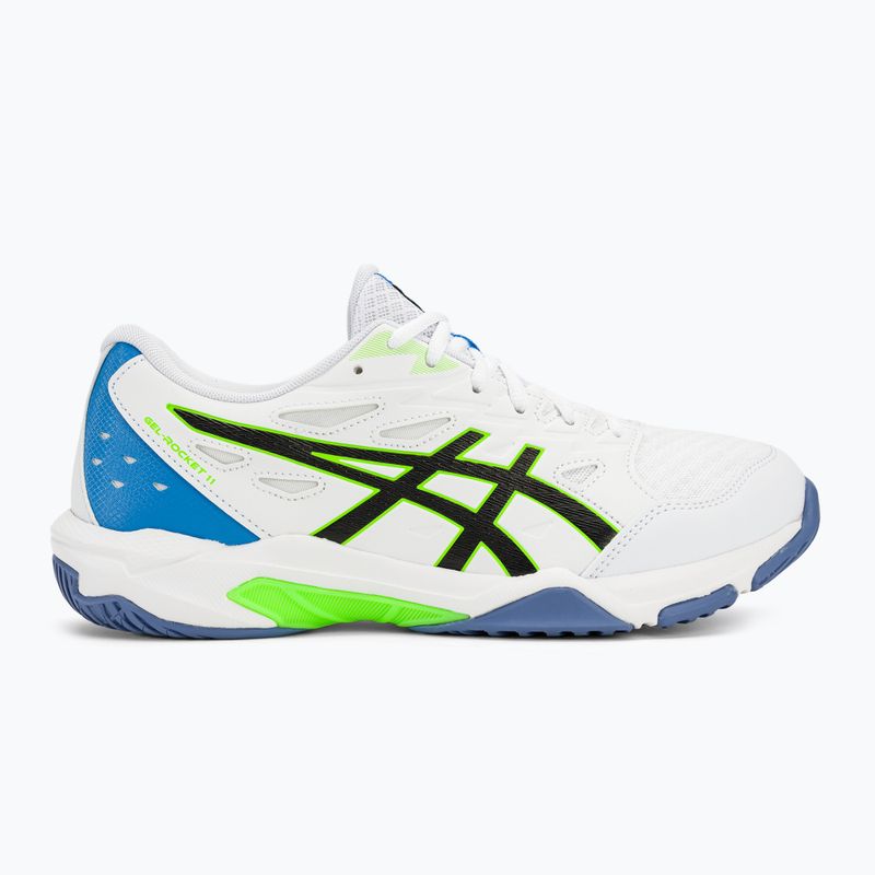 Încălțăminte de volei pentru bărbați ASICS Gel-Rocket 11 white/lime burst 2