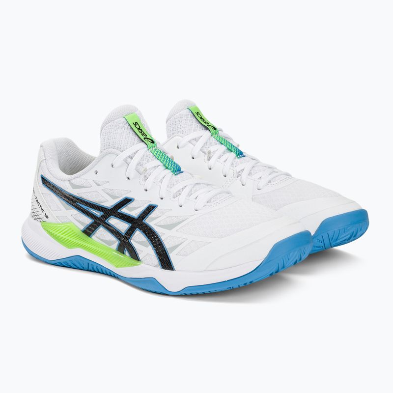 Încălțăminte de handbal pentru bărbați ASICS Gel-Tactic 12 white/lime burst 4