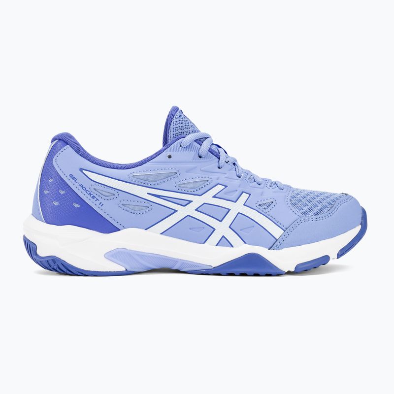 Încălțăminte de volei pentru femei ASICS Gel-Rocket 11 light sapphire/white 2