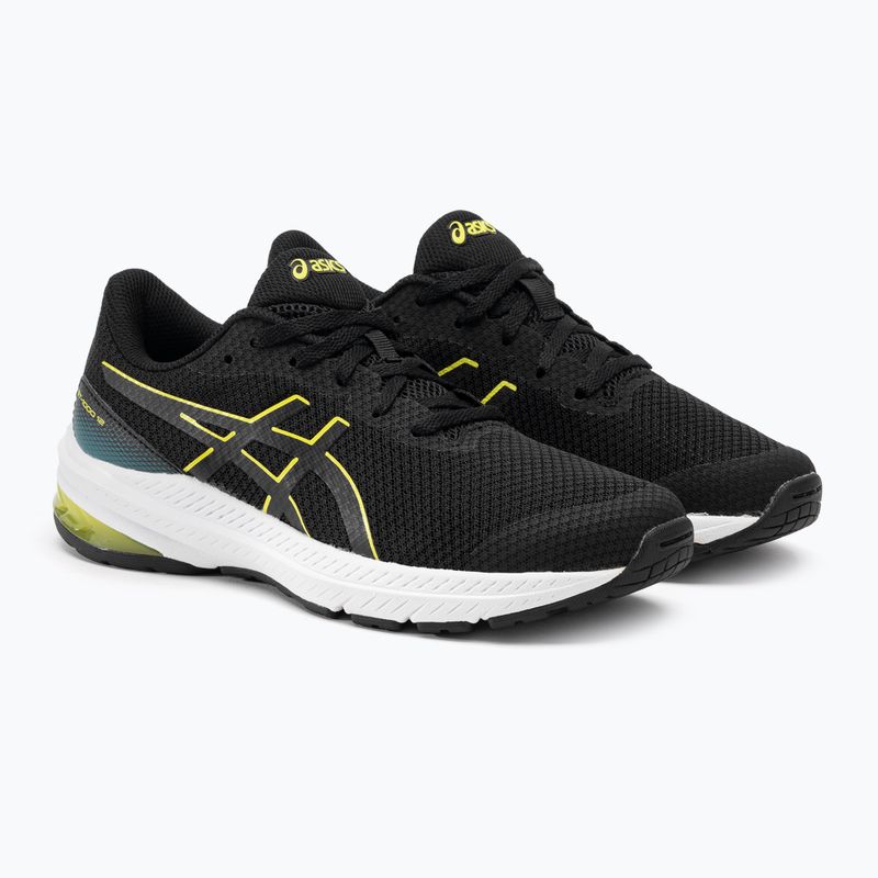 Încălăminte de alergat pentru copii ASICS GT-1000 12 GS black/bright yellow 4