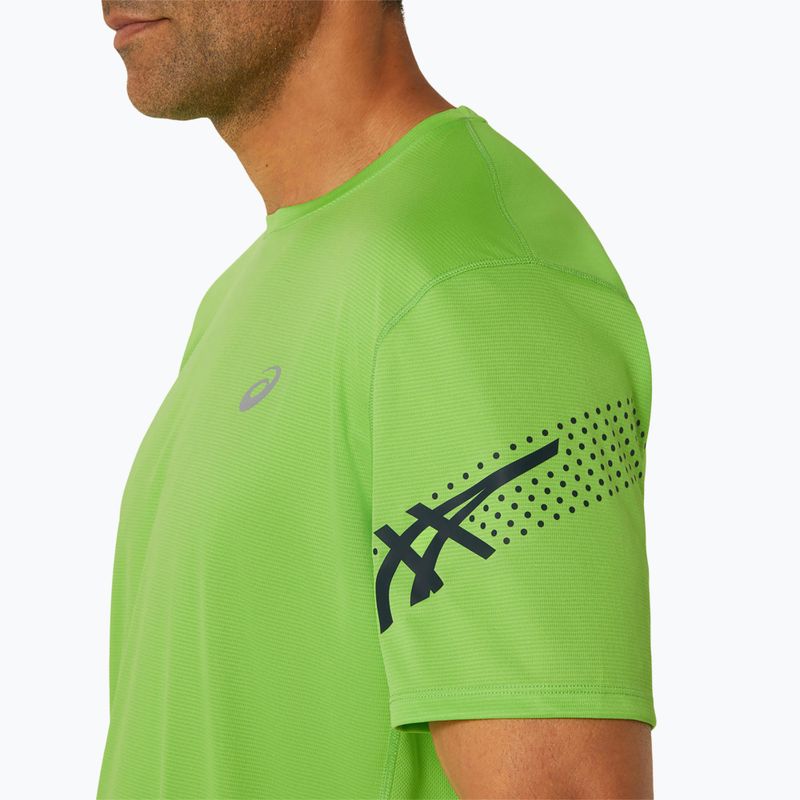 Tricou de alergat pentru bărbați ASICS Icon electric lime/french blue