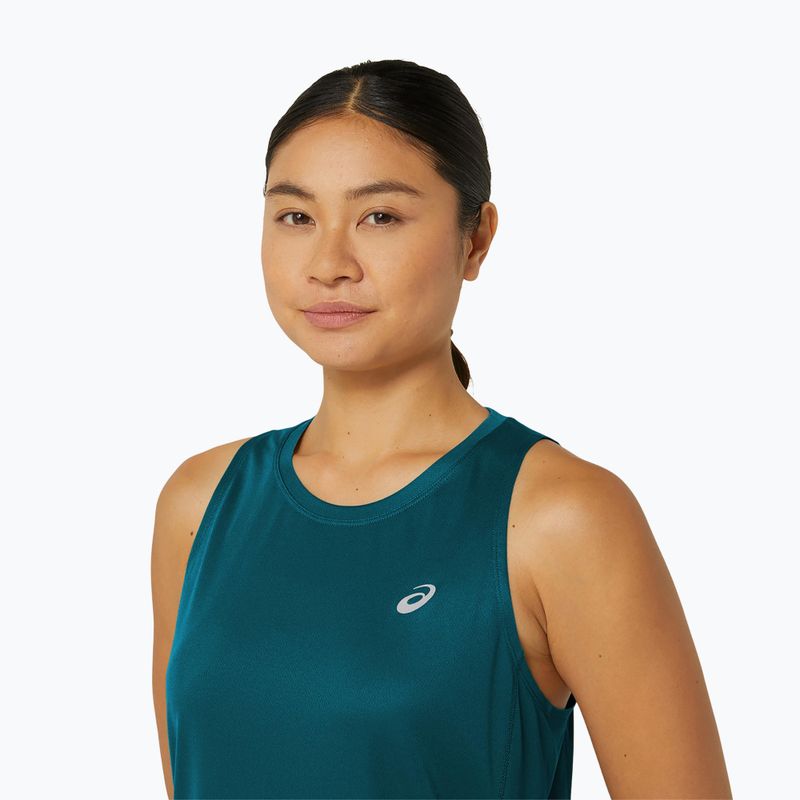 Tricou de alergat pentru femei ASICS Core Tank rich teal 4