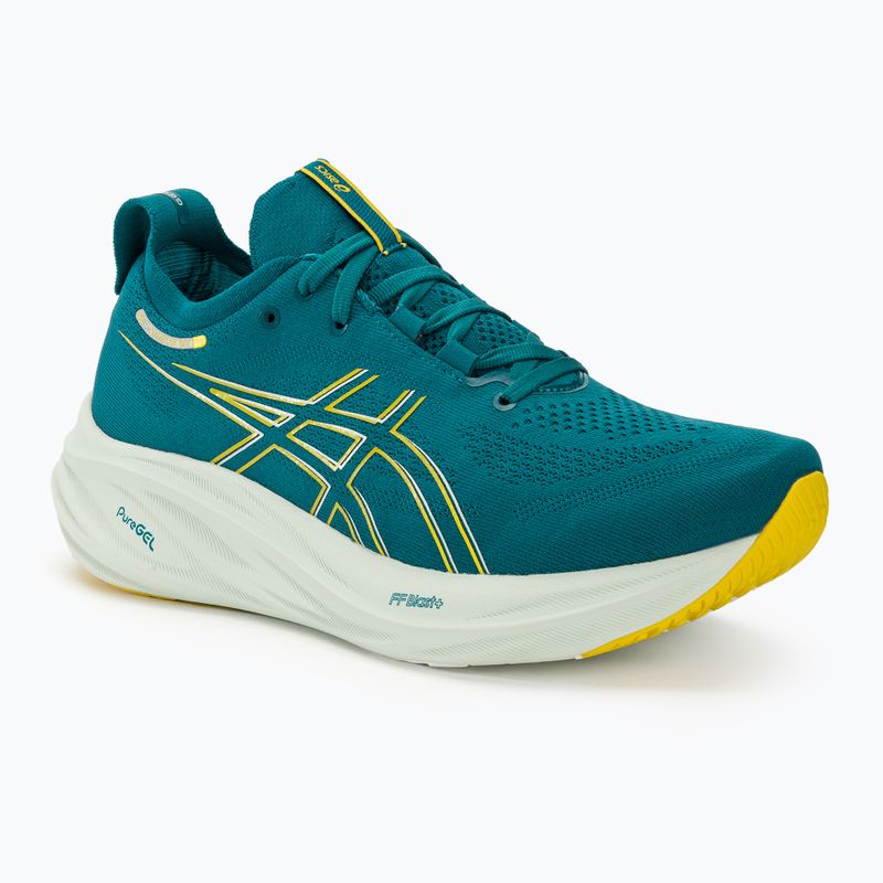 Încălțăminte de alergat pentru bărbați ASICS Gel-Nimbus 26 evening teal/light mustard