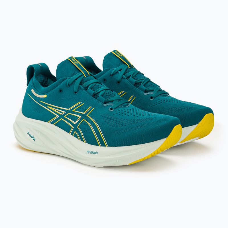 Încălțăminte de alergat pentru bărbați ASICS Gel-Nimbus 26 evening teal/light mustard 5