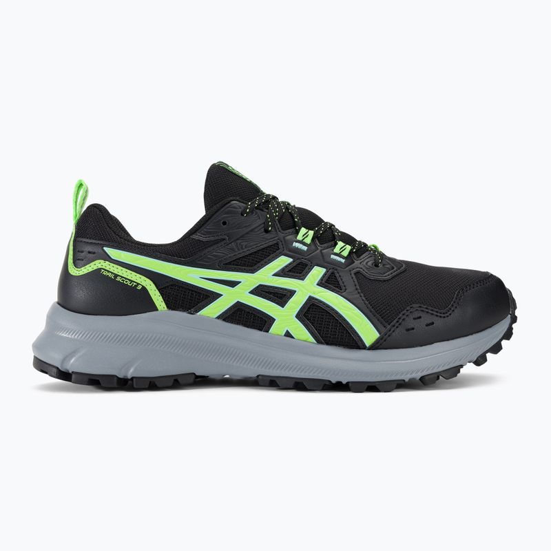 Încălțăminte de alergat pentru bărbați ASICS Trail Scout 3 black/illuminate green 3