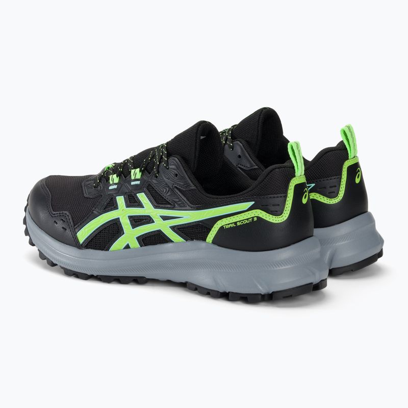 Încălțăminte de alergat pentru bărbați ASICS Trail Scout 3 black/illuminate green 4