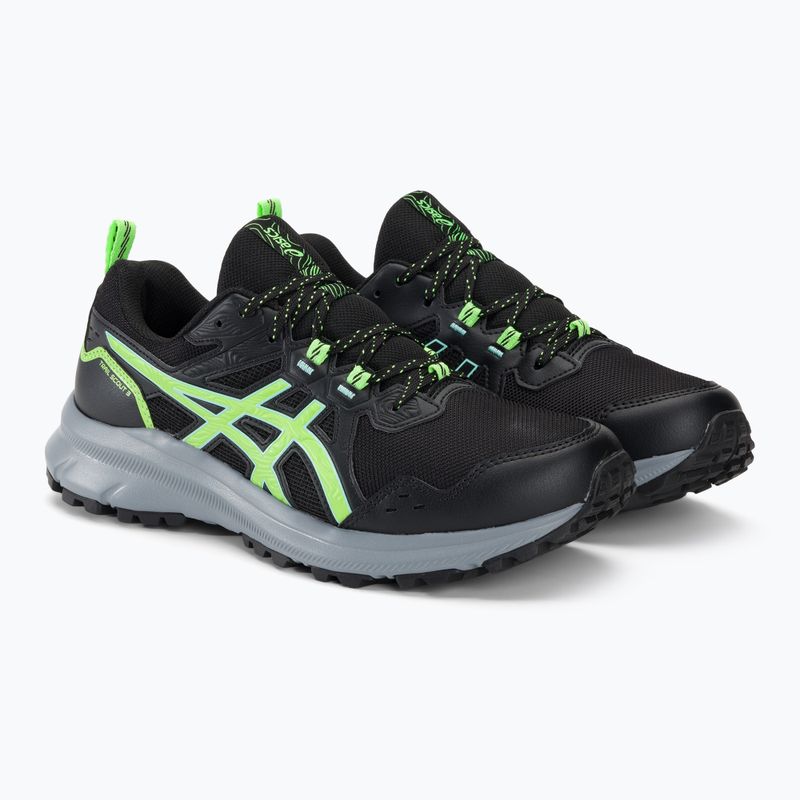 Încălțăminte de alergat pentru bărbați ASICS Trail Scout 3 black/illuminate green 5