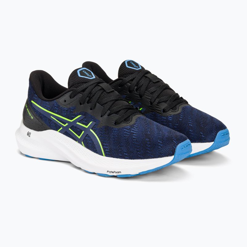 Încălțăminte de alergat pentru copii ASICS GT-2000 12 GS black/blue expanse 5