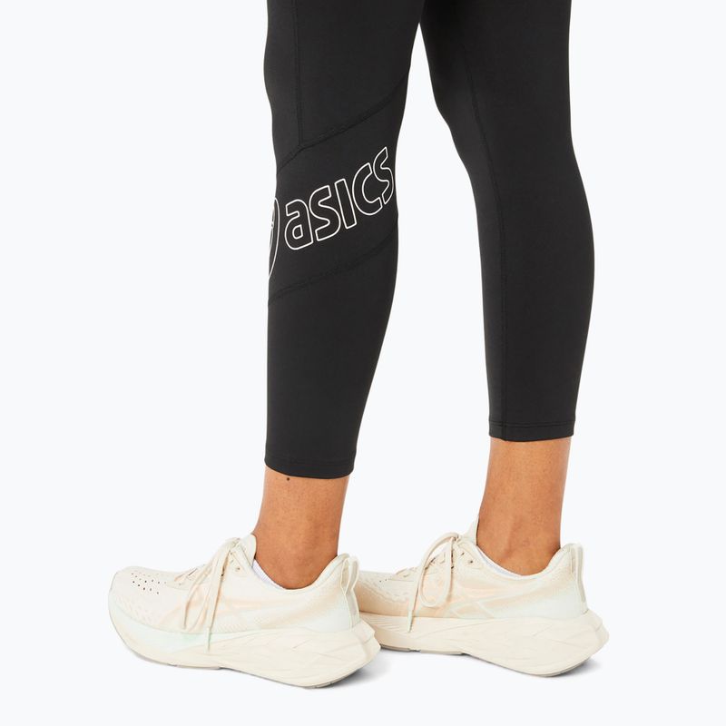 Colanți de alergare pentru femei ASICS Logo 7/8 performance black 5